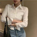 Blouse Élégante Blanche pour Femme