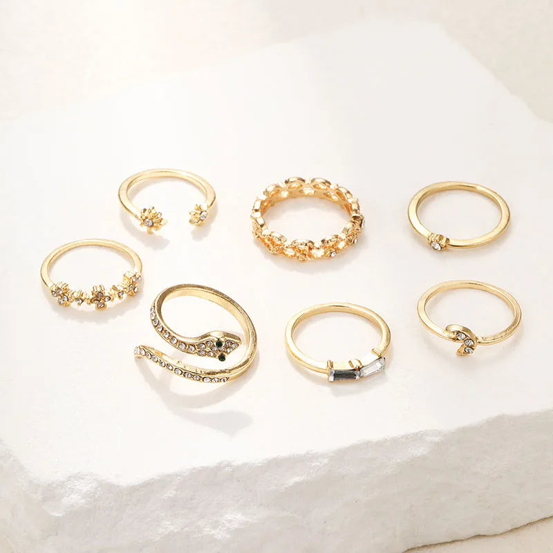 Bohemian style ring set