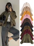 Veste Bombers Décontractée pour Femme