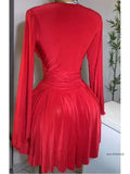 Robe Mini Femme de Soirée Décontractée Échancrée