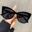 Lunettes de soleil œil de chat à grande monture, mode rétro, confortables à porter, durables, élégantes pour un usage quotidien, fêtes, fêtes de plage, 1 pièce