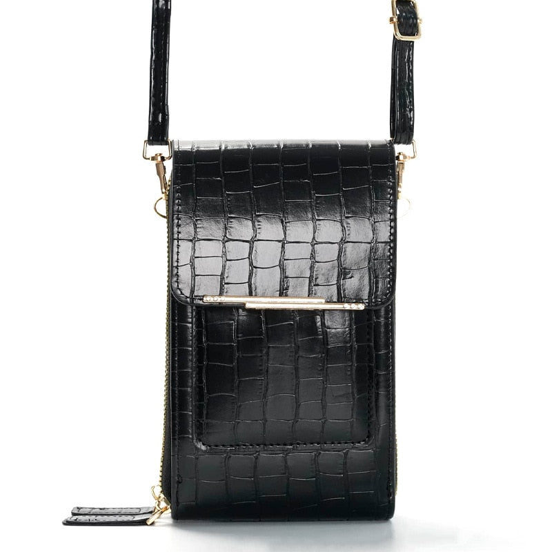 Elegant soft leather shoulder bag for women