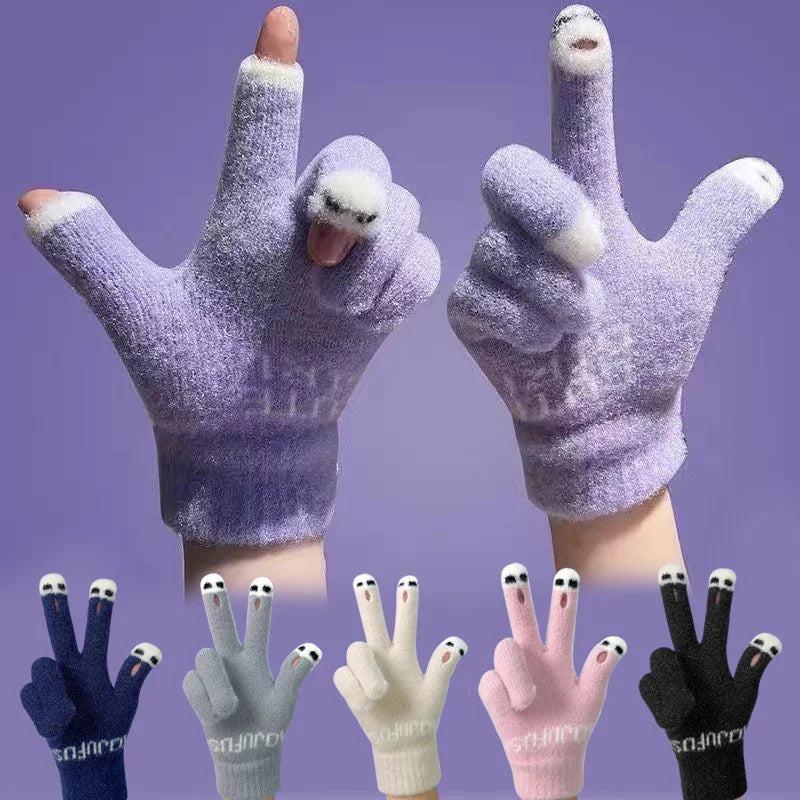 Lindos guantes de panda
