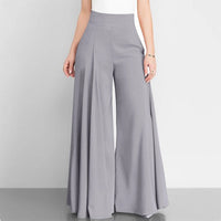 Pantalon Large Taille Haute Élégant pour Femme