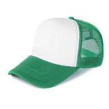 Casquette trucker maille bordeaux unie, vue de face