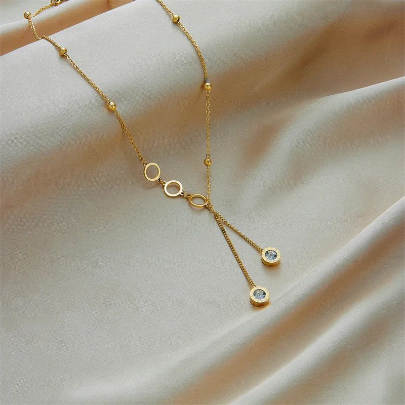 Stainless Elegance Roman Necklace