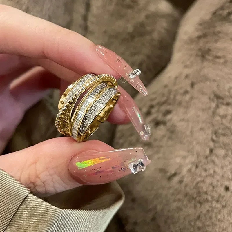 Bague Élégante en Argent avec Zircon