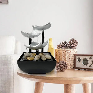 Fuente de agua Feng Shui para un diseño interior relajante