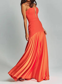 Robe Maxi d'Été Élégante et Sans Bretelles