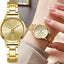 Montre Femme Élégante - Bracelet Acier Doré, Argenté ou Rose