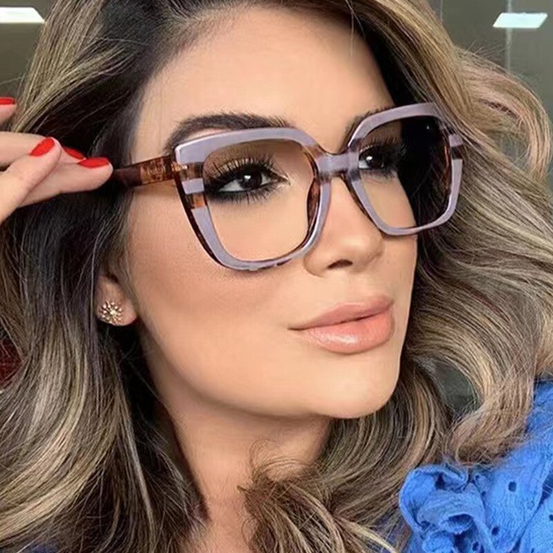 Multicolored fashion oversized glasses