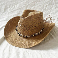 Chapeau de Plage Bohème en Paille Tressée