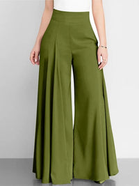 Pantalon Large Taille Haute Élégant pour Femme