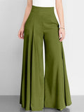 Pantalon Large Taille Haute Élégant pour Femme