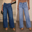Jean large evasé à taille haute - Style Y2K
