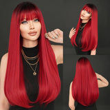 Perruque Longue Blonde Synthétique Densité 150 Pour Femme Cosplay