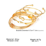 Bracelets en métal torsadé