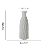 Vase Décoratif Moderne en Céramique Blanche pour Table et Intérieur