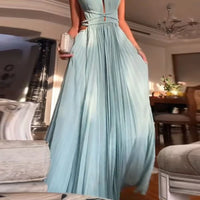 Robe de Plage Sexy à Dos Nu avec Découpes