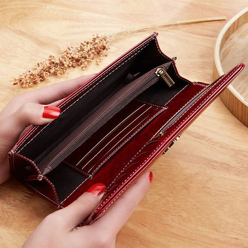 Faux Leather Wallet for Women