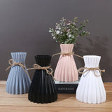 Vase Pliage Style Origami en Plastique Moderne pour Fleurs Séchées