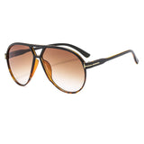 Lunettes de soleil vintage ovales dégradées pour femmes