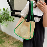Sac en paille tissé à la main pour femme