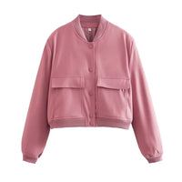 Veste Bomber Femme avec Poches Chic