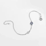Bracelet en Argent Sterling avec Charms Hamsa et Œil Protecteur