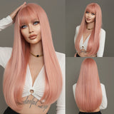 Perruque Longue Blonde Synthétique Densité 150 Pour Femme Cosplay