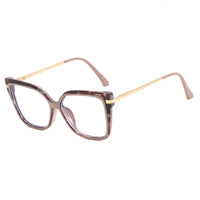 Lunettes Oversize Élégantes à Motif Léopard