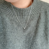 Collier personnalisé en acier avec Initiale pour femmes
