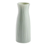 Vase Décoratif Blanc Moderne en Plastique Effet Céramique Nordic