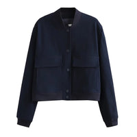 Veste Bomber Femme avec Poches Chic