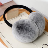 Natural Rex Rabbit Fur Earmuffs