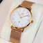 Montre Femme Quartz Or Rose & Acier - Élégance Bohème