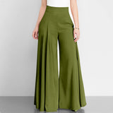 Pantalon Large Taille Haute Élégant pour Femme