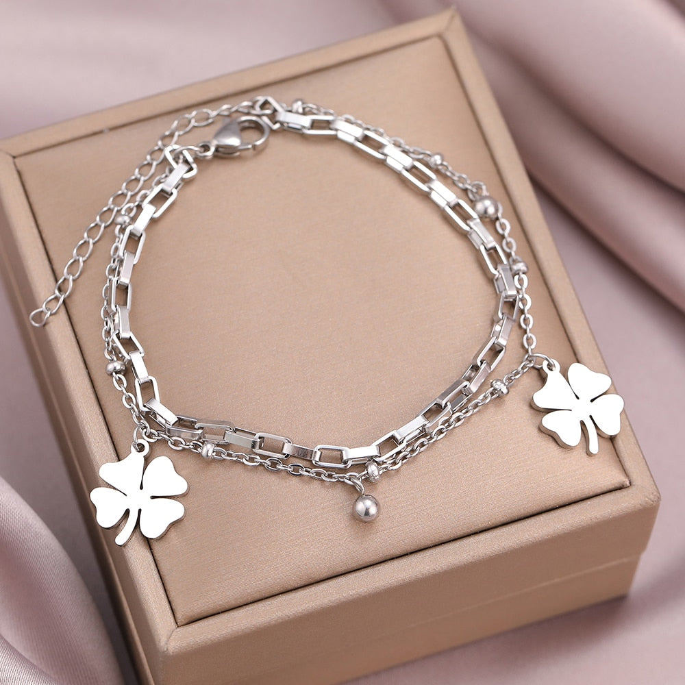 Stainless Steel Fashion Bracelet with Pendant