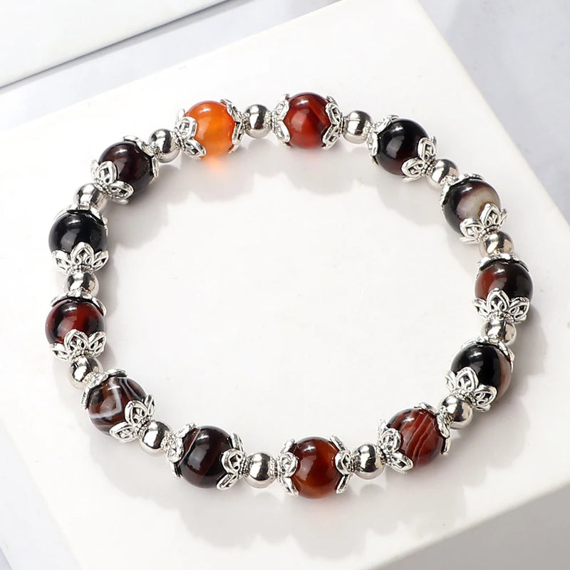 Natural stone yoga bead bracelets