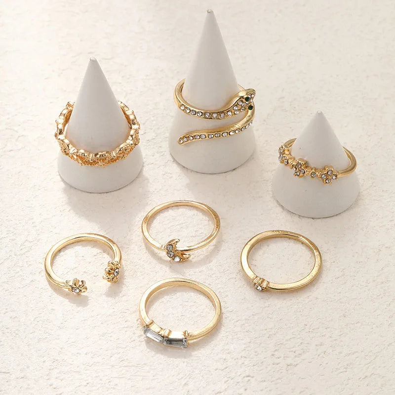 Bohemian style ring set