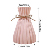 Vase Pliage Style Origami en Plastique Moderne pour Fleurs Séchées