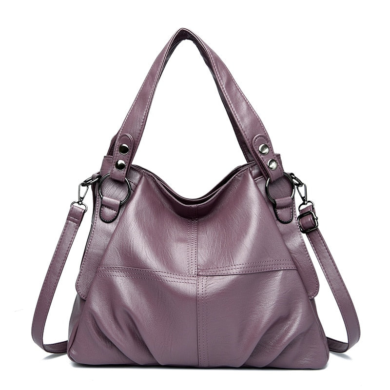 Elegant Handbag in Soft Faux Leather