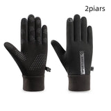 Gants Cyclisme Hiver Femme Thermiques Imperméables et Coupe-Vent Polyester