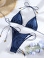 Boho Chic Triangle Bikini: Micro Thong Swimsuit