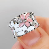 Bague Artisanale au Motif Floral