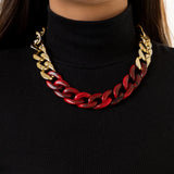 Collier Chaîne tendance en acrylique