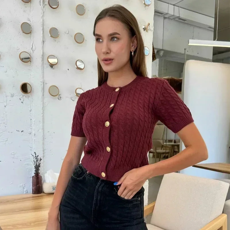 Cardigan Élégant en Maille pour Femmes