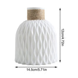 Vase Décoratif Imitation Porcelaine en Plastique Style Moderne