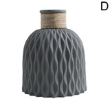 Vase Décoratif Imitation Porcelaine en Plastique Style Moderne