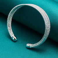 Silver plated bangle bracelet